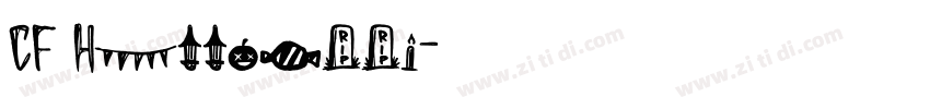 CF Halloween字体转换